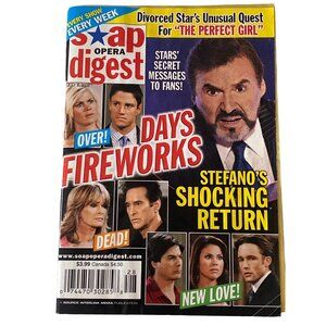 days of our lives soap opera digest joseph mascolo stefano july 8, 2008 Vintage